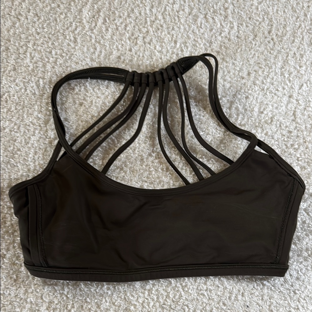 Lululemon Black Strappy Sports Bra